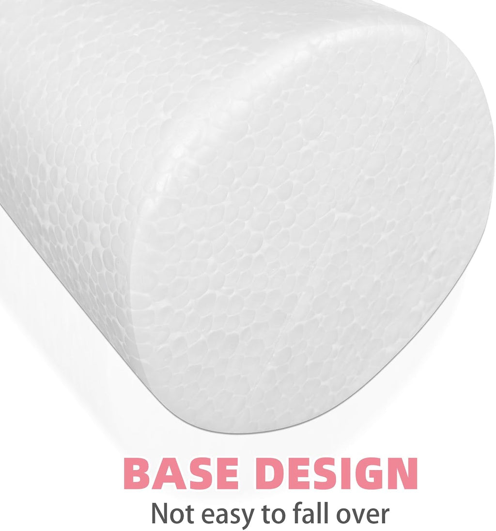 White Foam Craft Cones, 12 Inch, 2 Pack