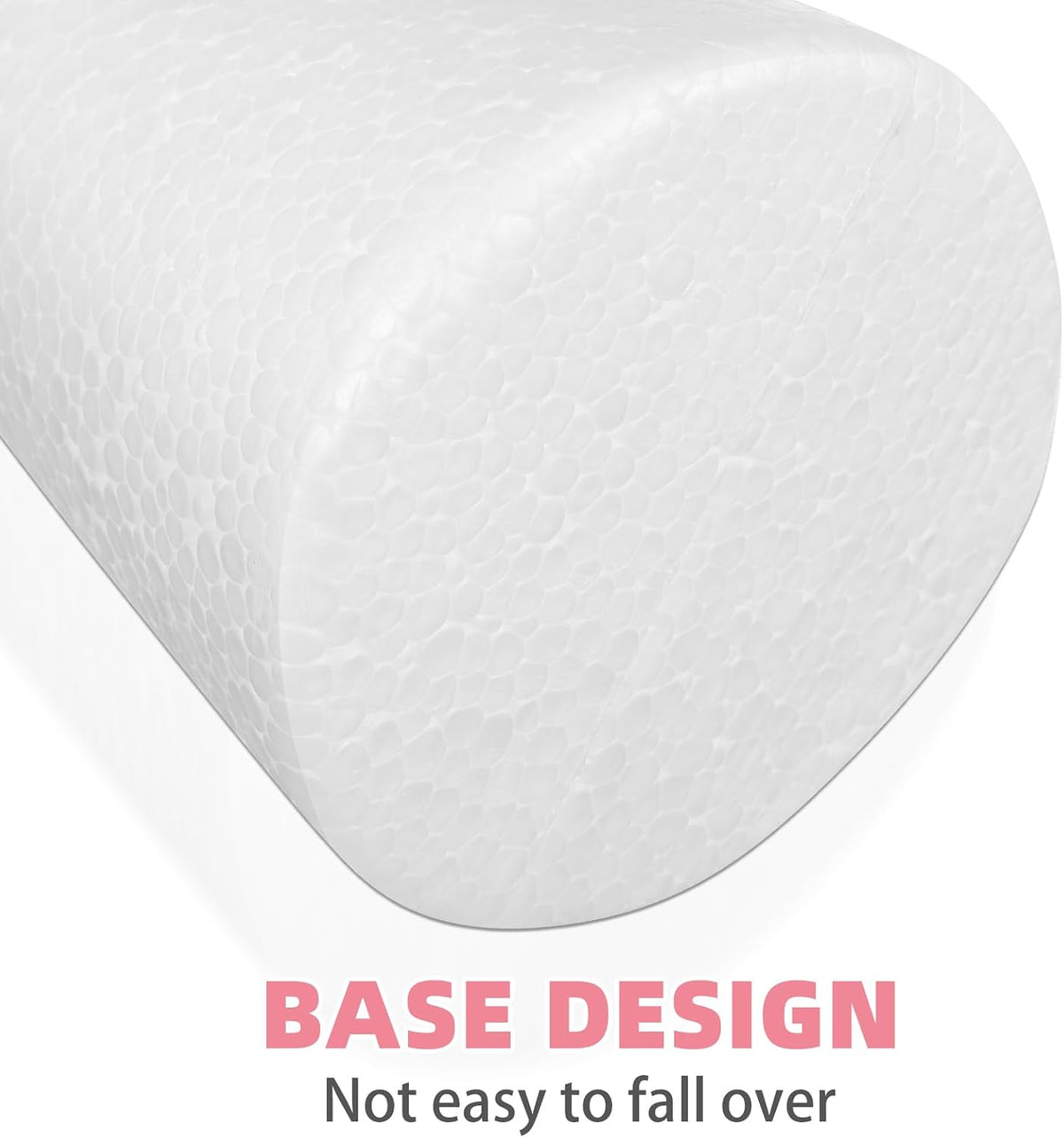 White Foam Craft Cones, 12 Inch, 2 Pack